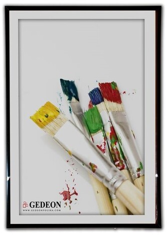 Ramka 18 x 24 cm plastikowa czarna, Gedeon