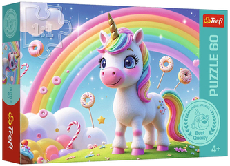 Puzzle 60-el. Cukierkowy świat, Trefl