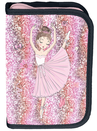 Piórnik 3-komorowy bez wyposażenia Ballerina PP25BD-001BW, Paso