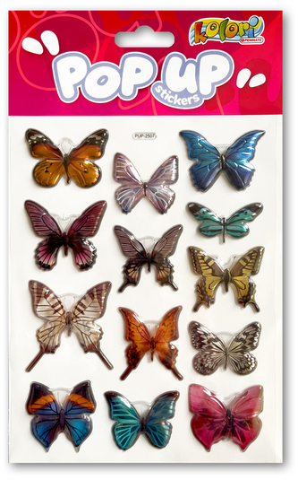Naklejki metaliczne Butterflies PUP-2507 Kolori, Penmate
