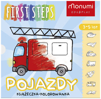 Książeczka - kolorowanka "Pojazdy",  Monumi