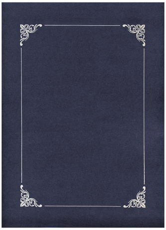 Teczka ozdobna na dyplom ze złotą ramką op 10 szt., Galeria Papieru