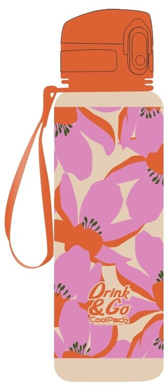 Bidon 600 ml Brisk Flores Rosa CoolPack, Patio