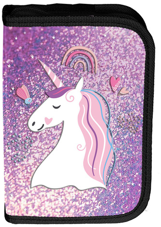 Piórnik 3-komorowy bez wyposażenia Unicorn PP25JO-001BW, Paso