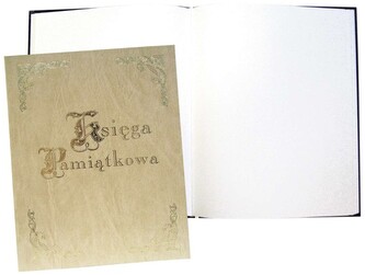 Księga pamiątkowa 255x320 100 k. beżowa, Warta