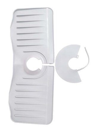 PODLOŽKA POD BATÉRIÍ, SILIKONOVÁ BÍLÁ 36X14,5CM