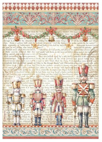 Papier ryżowy A4 Nutcracker Żołnierzyki, Stamperia