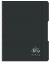 Kołonotes A5 80k. Eco PP czarny, Herlitz