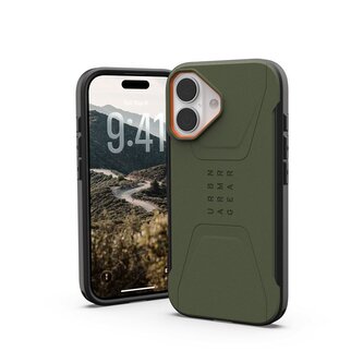 UAG Civilian Magsafe,Olive/Orange - iPhone 2025