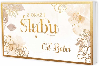 Pudełko prezentowe Ślub od Babci (22,5x12x3cm)