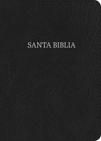 Rvr 1960 Biblia Compacta Letra Grande, Negro Piel Fabricada