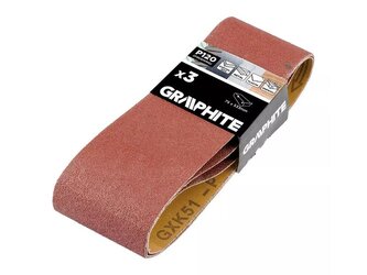 Plátno brusné nekonečný pás 75x533mm P120 GRAPHITE 58T370 3ks