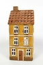 Keramický domek na čajovou svíčku, hnědý 21,5x9,5x9,5 cm