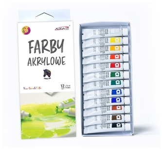 Farby akrylowe 12-kol. FTM-4513, Aliga