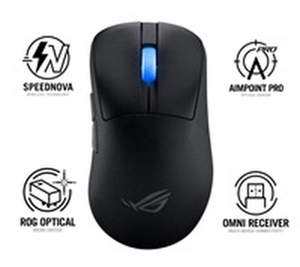 Asus myš ROG Keris II Ace, bezdrátová herní myš, černá