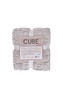 KOC CUBE 150X200 ŻAKARD SHERPA SREBRNY