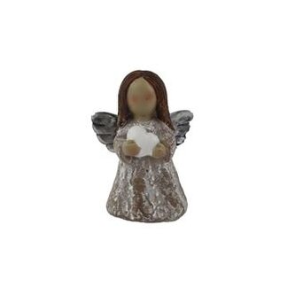 Dekorace anděl se srdíčkem X7243