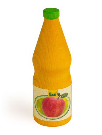 Napój jabłkowy w drewnianej butelce do zabawy dla dzieci Erzi