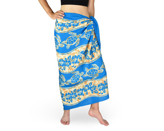 Sarong - Pareo REN, želva, azurová
