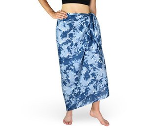 Sarong - Pareo REN, mraky, šedo-modrá