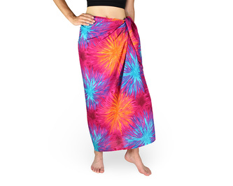 Sarong - Pareo REN, ohňostroj, růžový