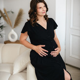EWA 974413 LINDA Koszula ciążowa rozpinana czarna M