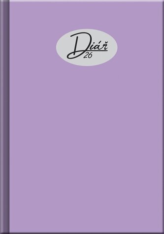 Denní diář 2026 - COLORS fialový (A5)