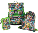 Školní batoh, gym bag a pouzdro Minecraft: Postavy (objem 25 litrů|30 x 39 x 21 cm)