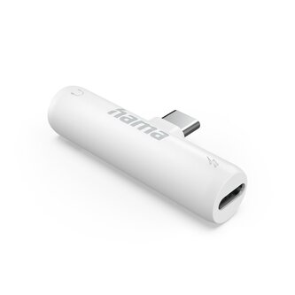 Hama audio adaptér USB-C na jack 3,5 mm, aktivní, USB-C napájení