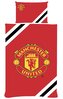 Ložní oboustranné povlečení FC Manchester United: Pruhy (135 x 200 cm|75 x 50 cm)