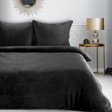 Flanelové povlečení MASTER černá 1x 220x200 cm, 2x povlak 70x80 cm MyBestHome