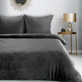 Flanelové povlečení MASTER antracit 1x 220x200 cm, 2x povlak 70x80 cm MyBestHome