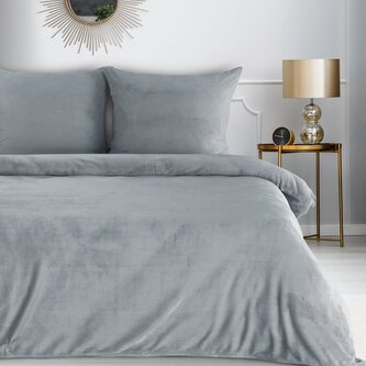 Flanelové povlečení MASTER šedá 1x 220x200 cm, 2x povlak 70x80 cm MyBestHome