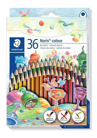 Kredki trójkątne Noris Colour 36 kolorów STAEDTLER