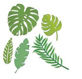 Zestaw wykrojników liście egzotyczne 5szt
