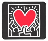 Podložka pod myš Keith Haring: Láska (23,5 x 19,8 x 0,4 cm)