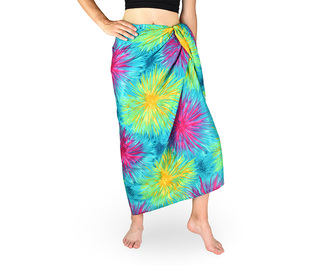 Sarong - Pareo REN, ohňostroj, zelený, II. jakost