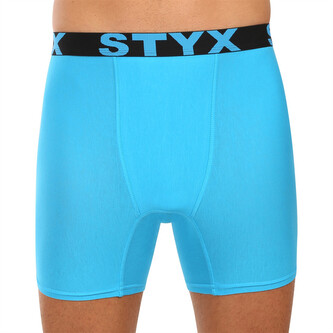 Pánské boxerky Styx long sportovní guma světle modré (UN1169) L