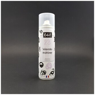 Werniks matowy spray 250ml, Odif