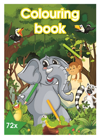 Kniha omalovánek 72 stran A4 ZOO