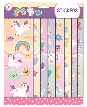 Sada samolepek jednorožci 8 listů