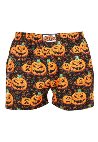 Pánské trenky Styx art klasická guma Halloween dýně (A1755) L