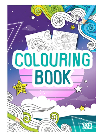 Kniha omalovánek 72 stran A4 vesmír 2