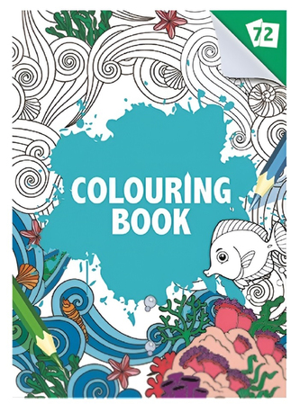 Kniha omalovánek 72 stran A4 vodní svět