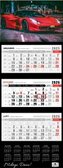 Kalendarz 2026 trójdzielny premium super car
