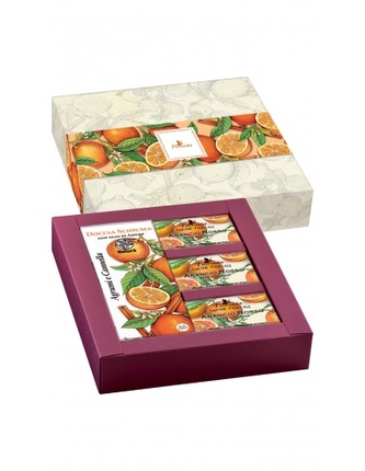 FLORINDA: Dárkový set „Citrus a skořice“ s arganovým olejem (200ml, 3x50g) TML K1949