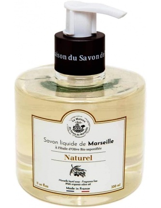 Tekuté mýdlo Marseille s dávkovačem - Naturel (přírodní) 330ml TML F423