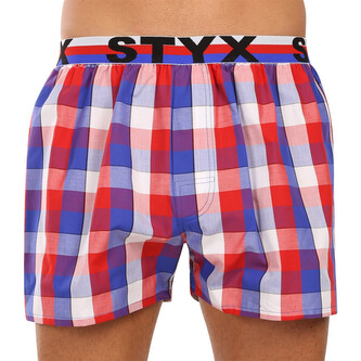 Pánské trenky Styx sportovní guma vícebarevné (B1107) XXL