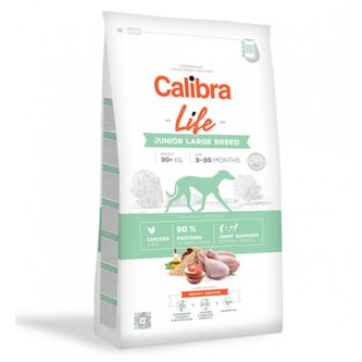 Calibra Dog Life Junior Large Breed Chicken 12 kg - expirace do 12.9.2025