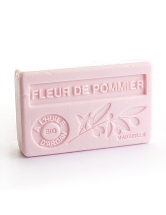 Mýdlo s bio arganovým olejem - Fleur de pommier (Květy jablka) 100g TML F176